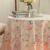 Victorian Rose Tiered Tablecloth
