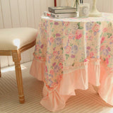 Victorian Rose Tiered Tablecloth