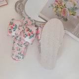 Vintage Flora Satin Slippers