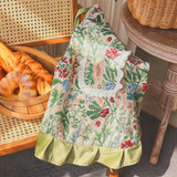 Vintage Jacquard Bloom Apron