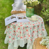 Vintage Petal Overhang Tablecloth