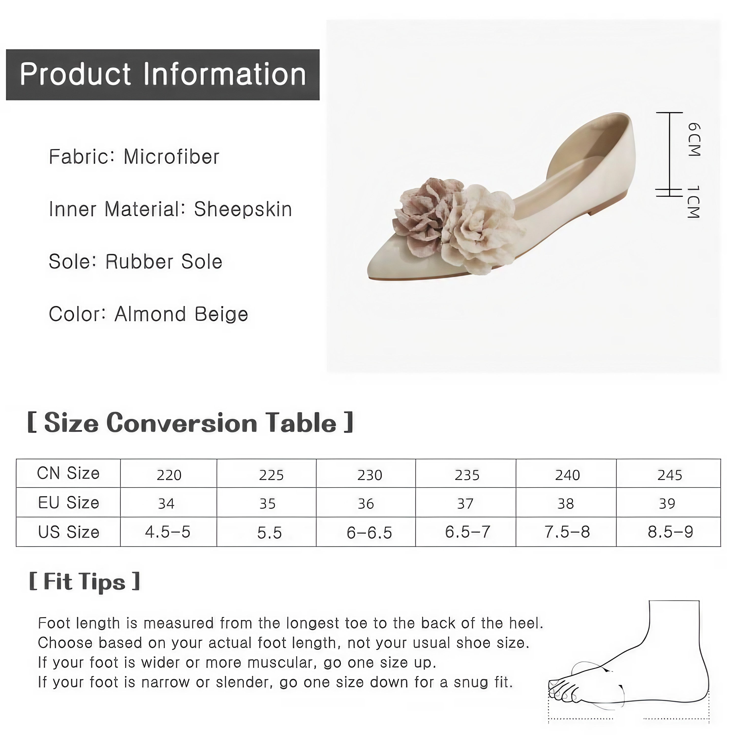 Vintage Rose Flats