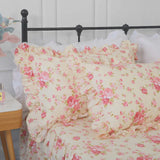 Vintage Rose Ruffle Pillowcase