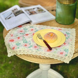 Vintage Rosebud Lace Placemats