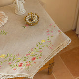 Vintage Wildflower Tablecloth