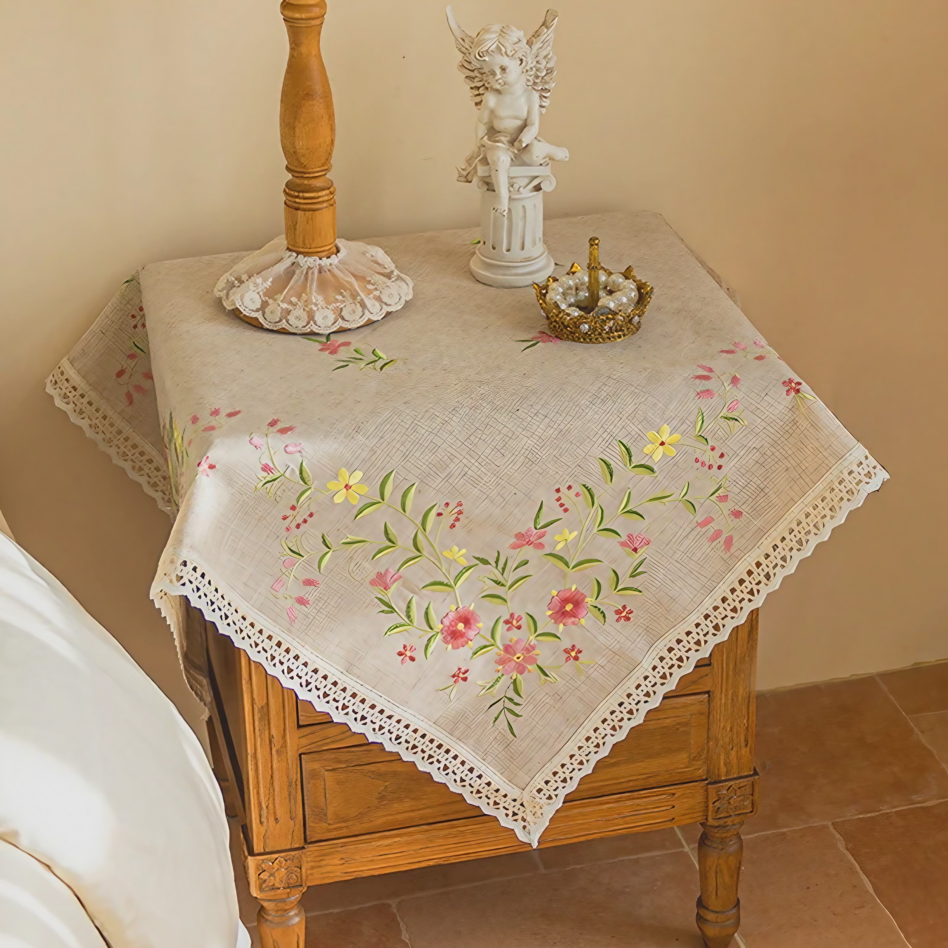 Vintage Wildflower Tablecloth