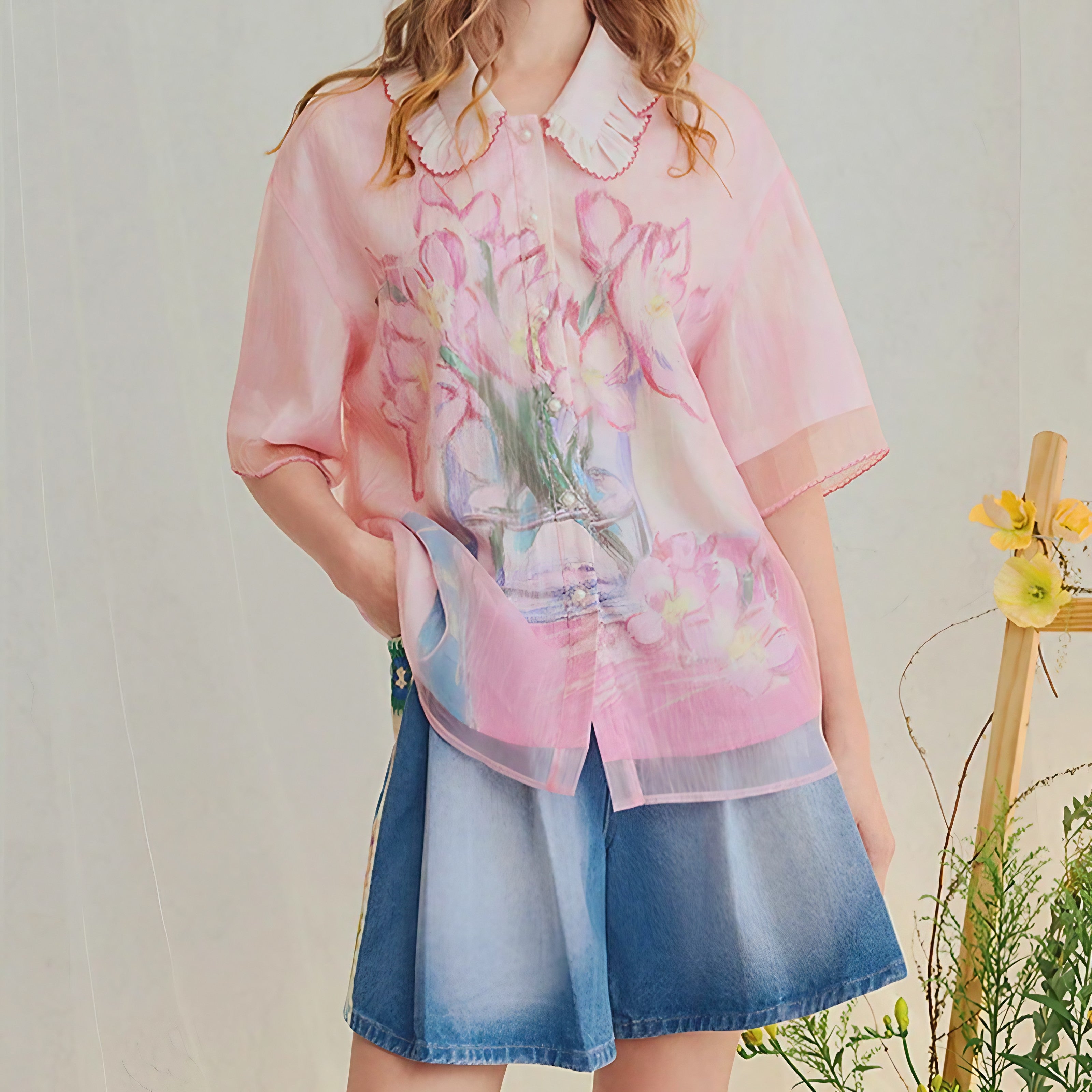 Watercolor Bloom Blouse