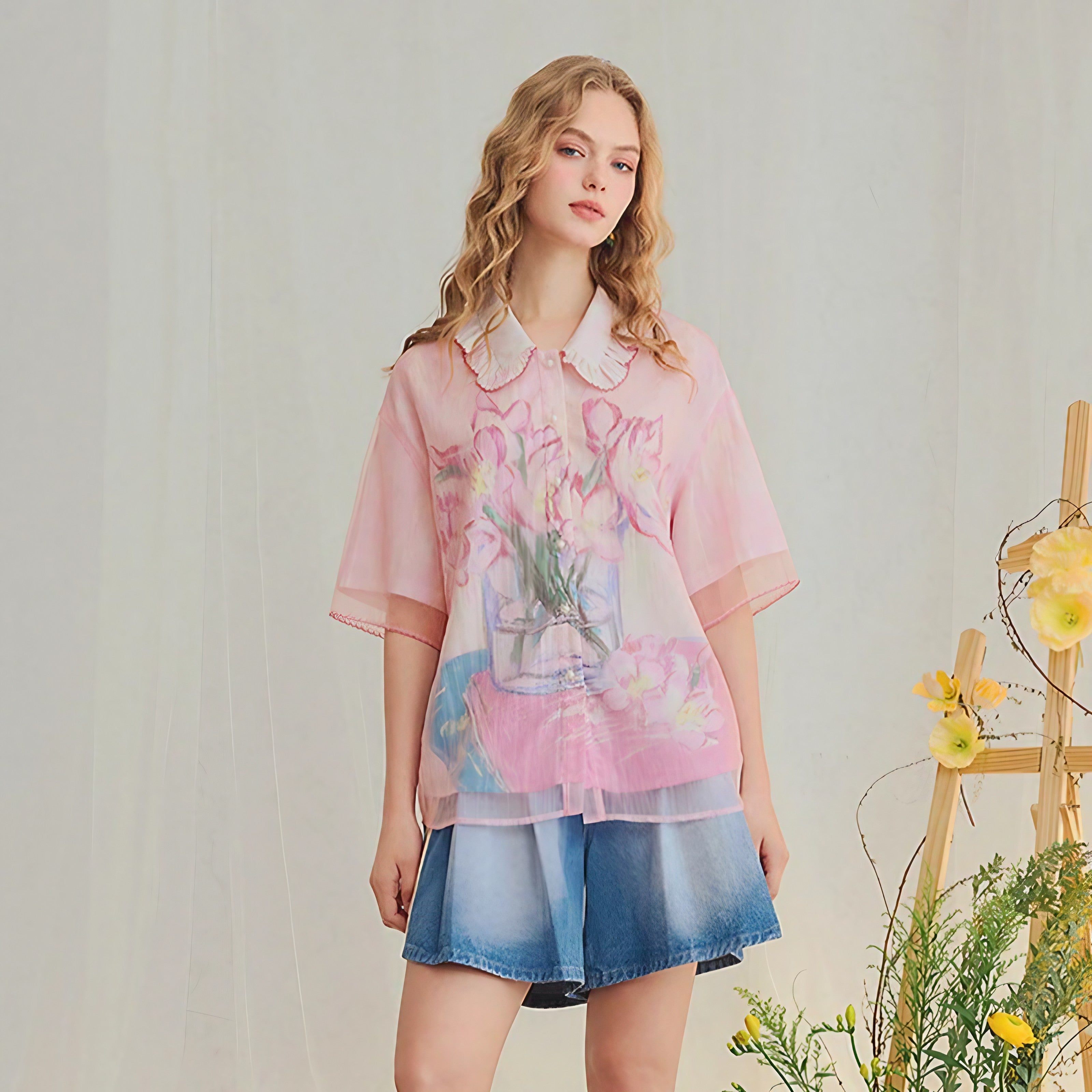 Watercolor Bloom Blouse