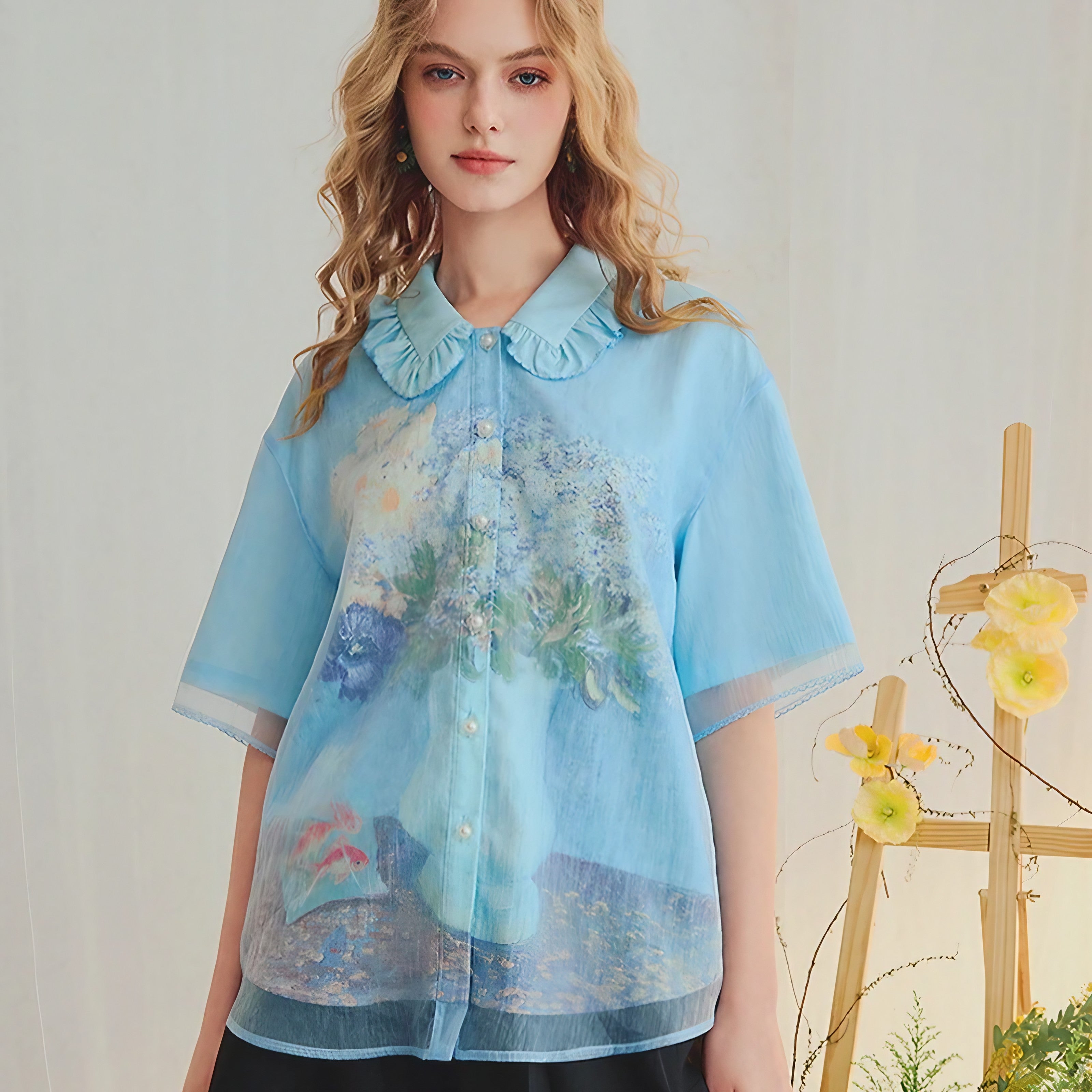 Watercolor Bloom Blouse