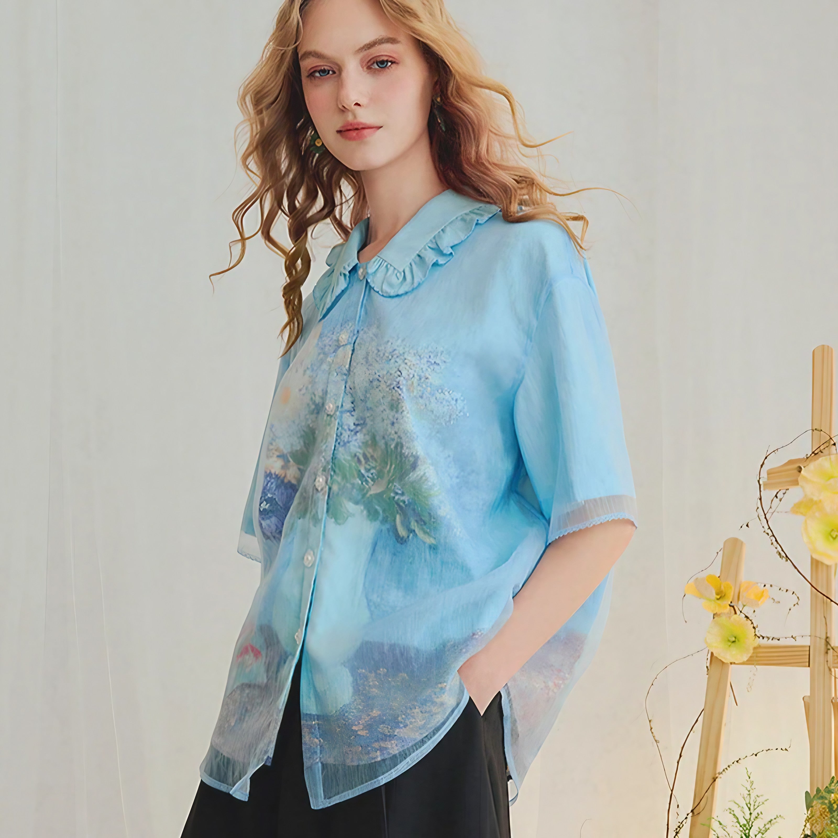 Watercolor Bloom Blouse