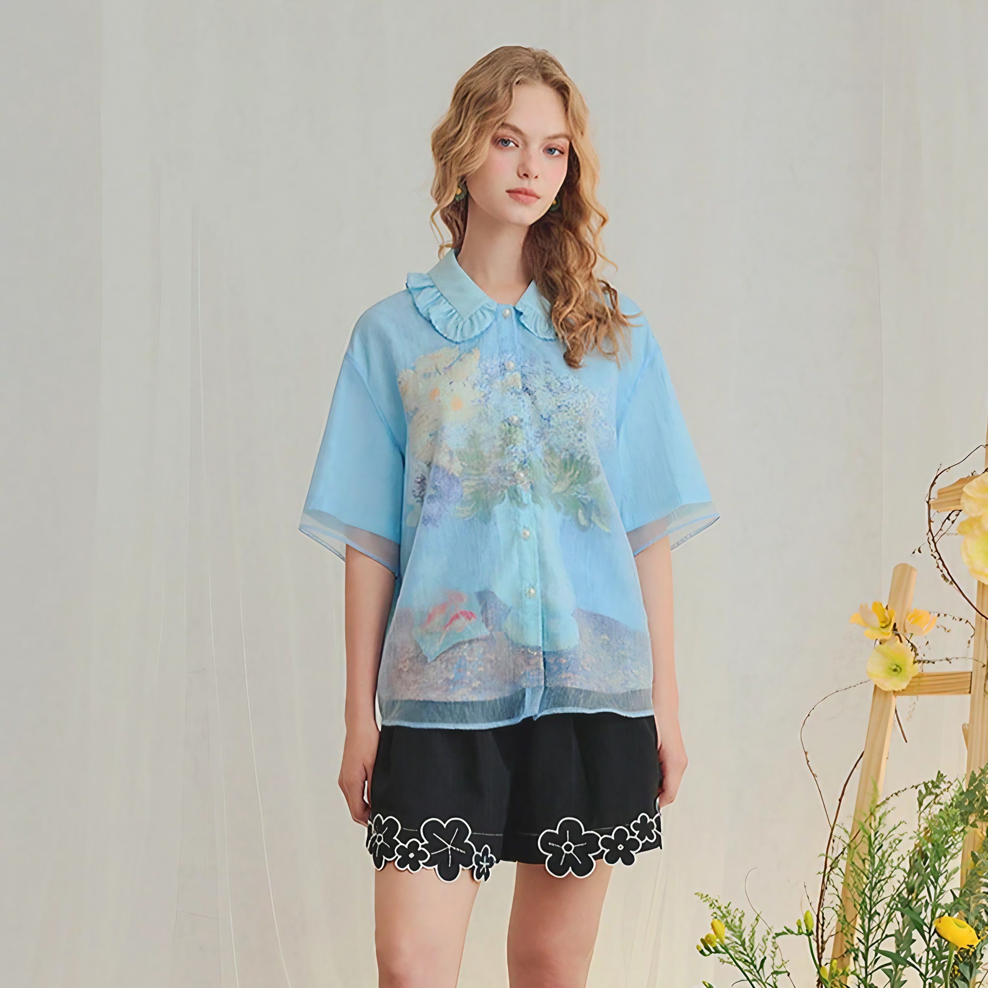 Watercolor Bloom Blouse