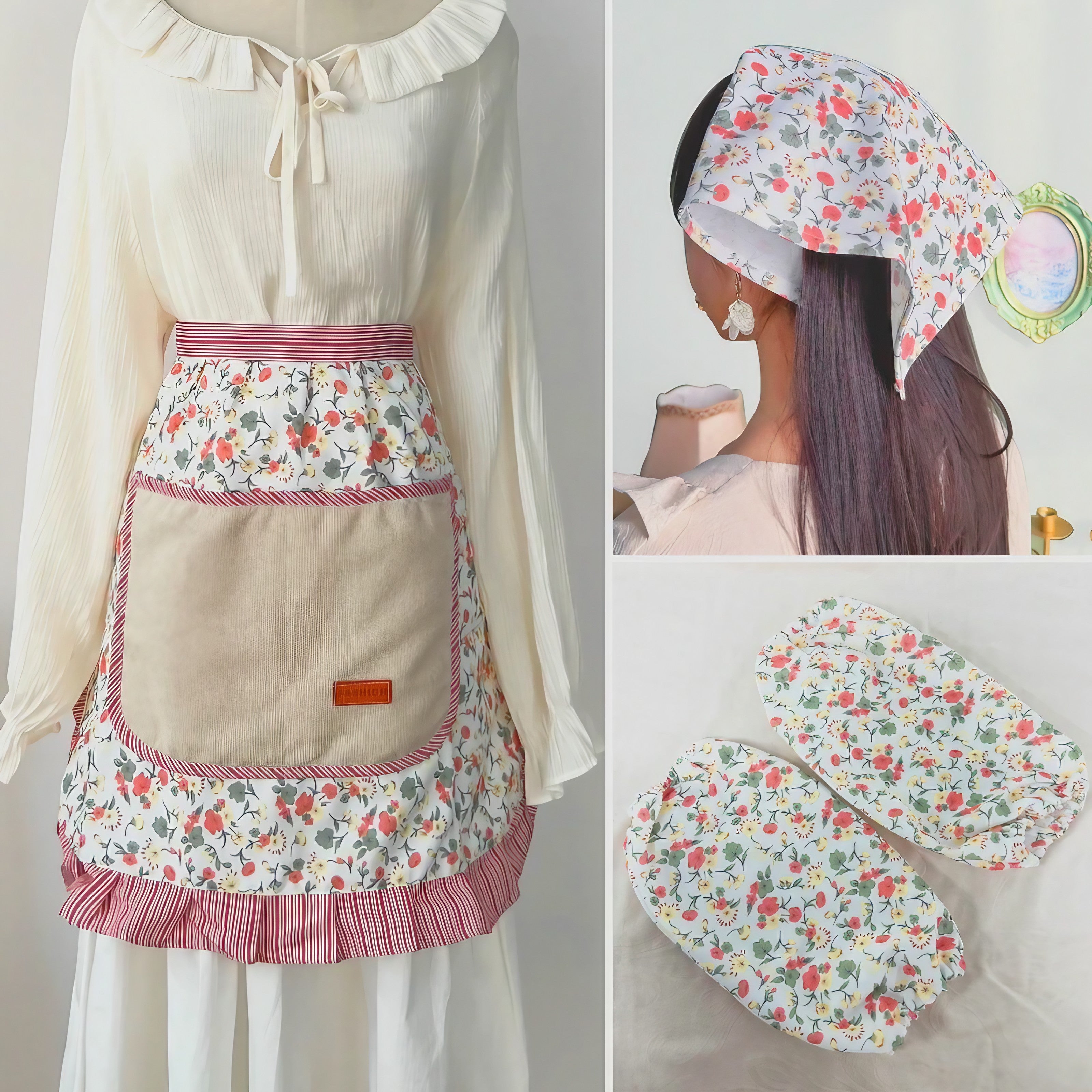 Heirloom Garden Frill Apron