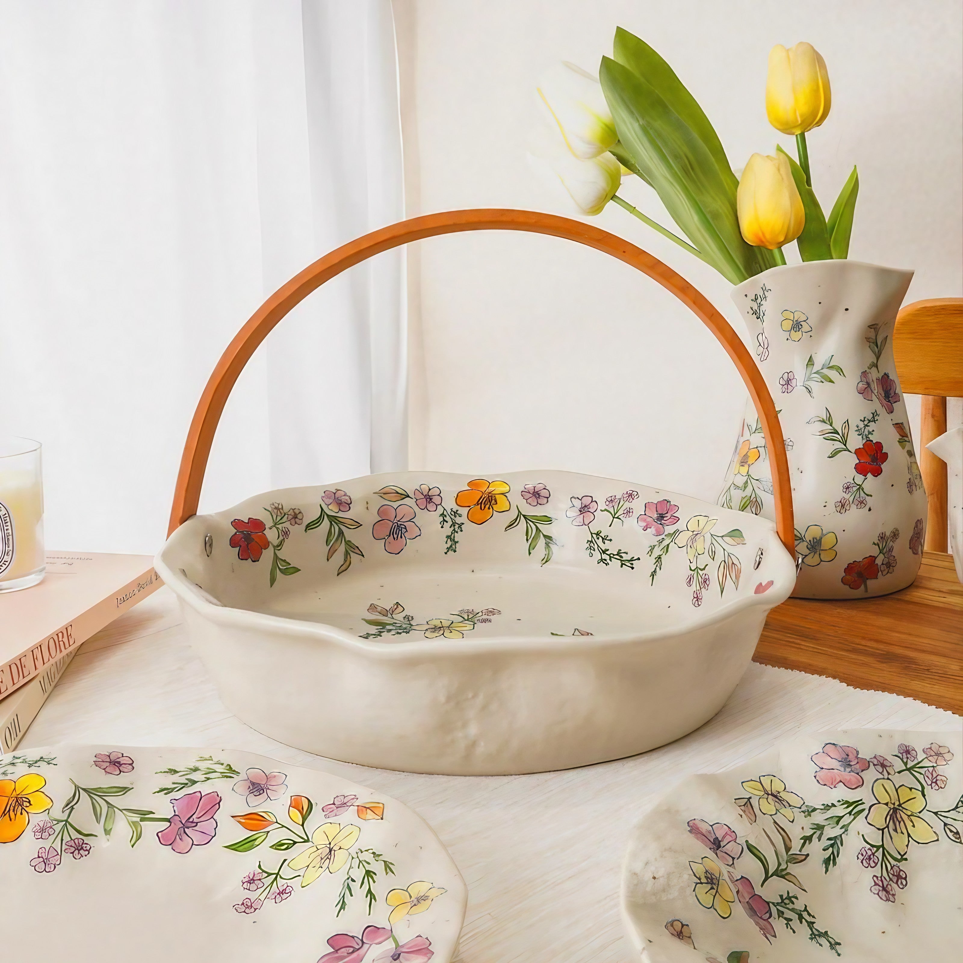 Wildflower Picnic Serving Bowl