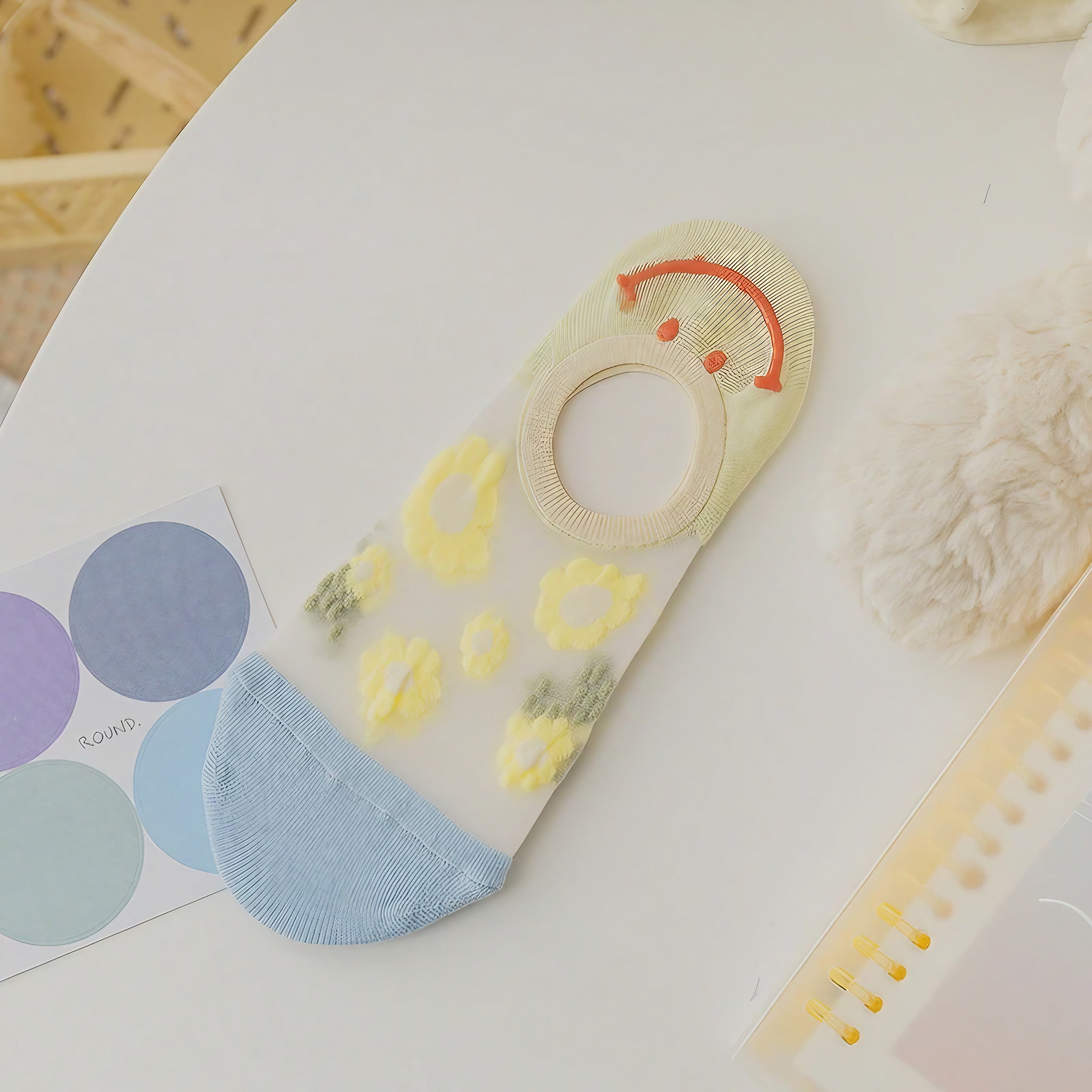 Smiley Bloom Mesh Socks