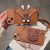 Caramel Rabbit Card Holder Case